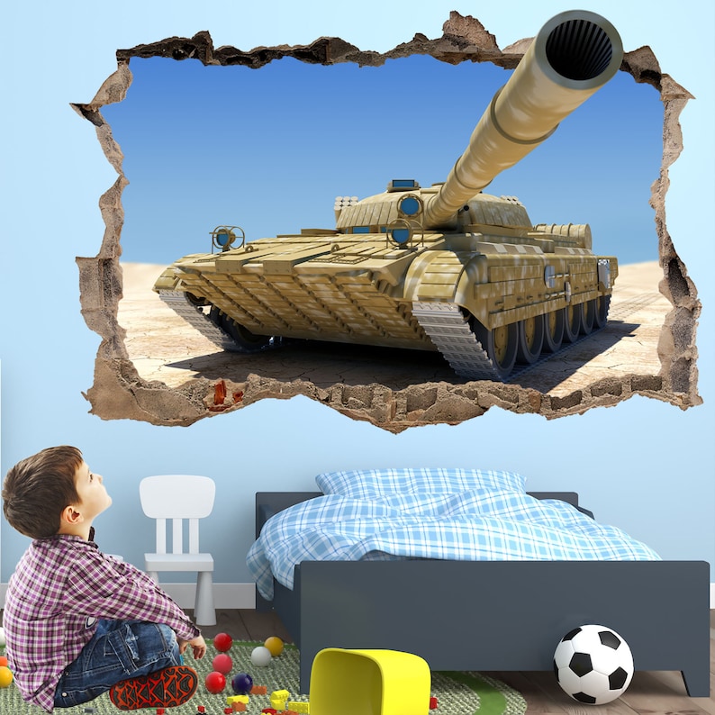 Tank Wall Decal Sticker Mural Poster Print Art Home Decor EB29 - Etsy