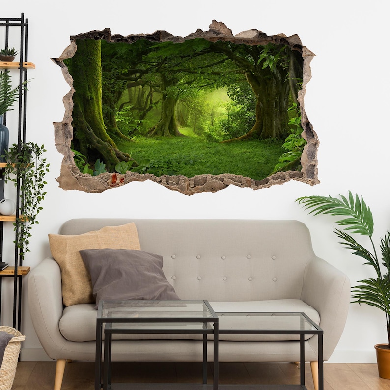 Tropical Forest Trees Wall Decal Sticker Mural Poster Print Art Home ...