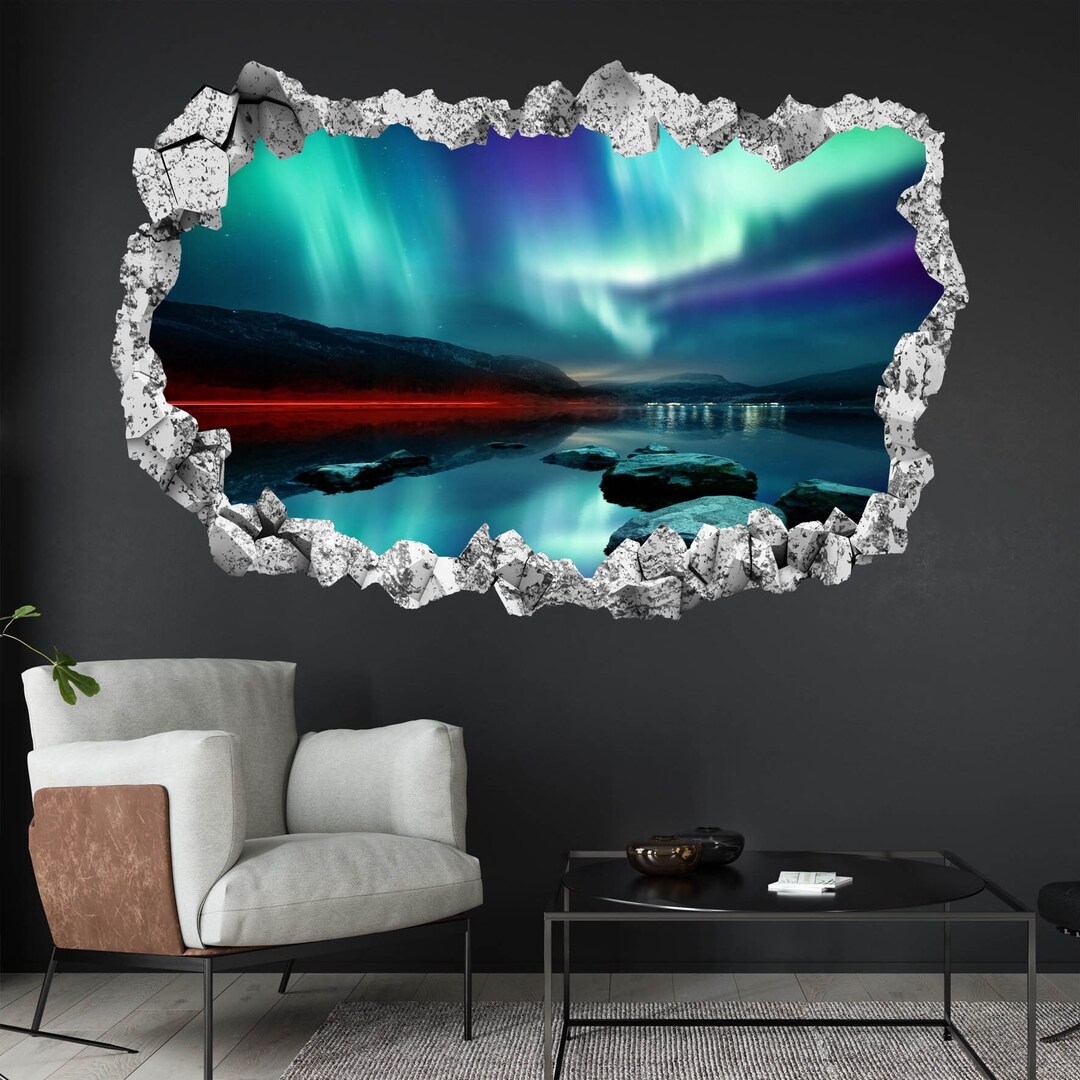 Northern Lights Wall Decal Sticker Mural Poster Print Art Home Bedroom