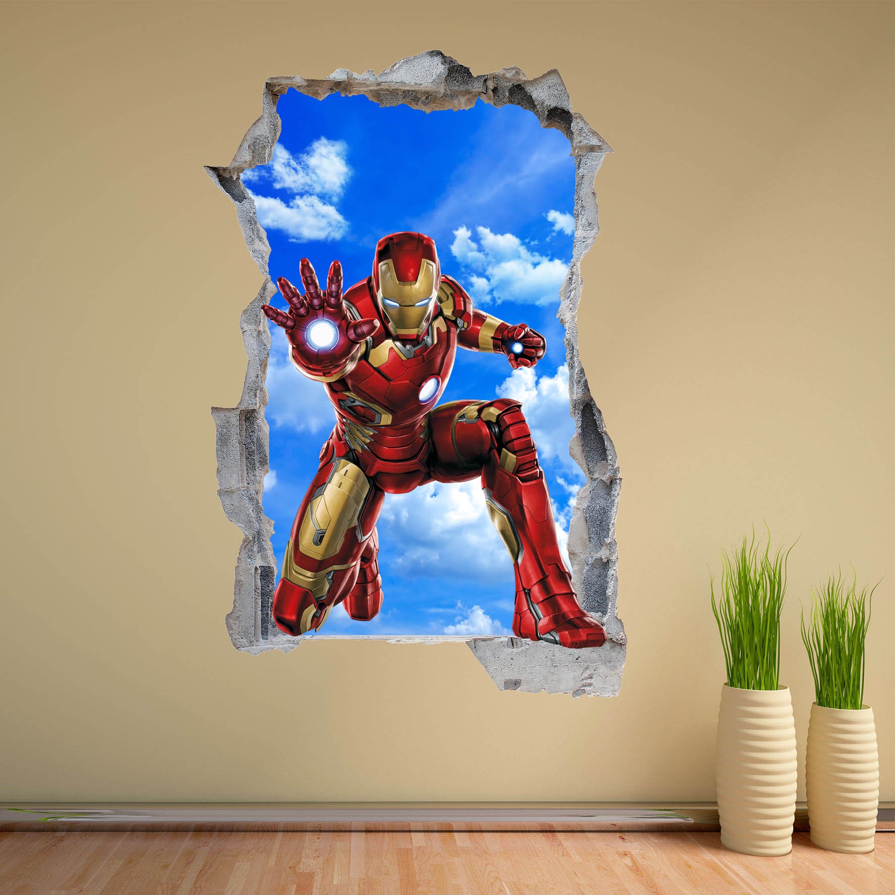 Marvel Iron Man Stickers Super Hero Wholesale sticker supplier