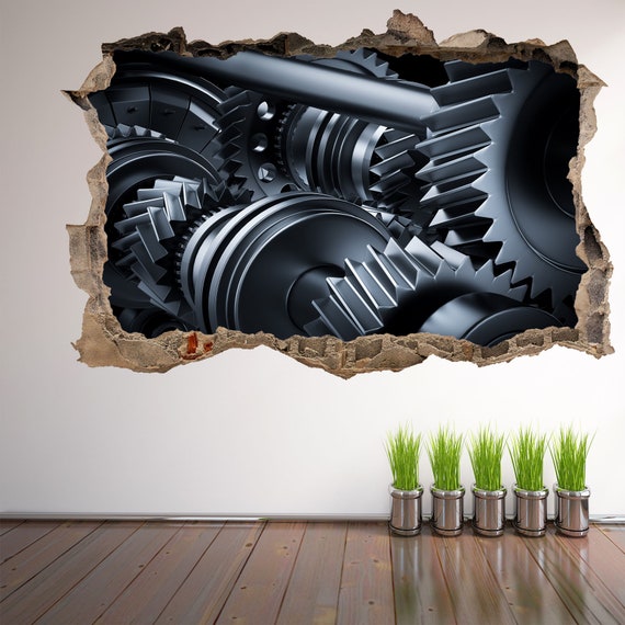 Gears Car Engine Gearbox Wall Decal Sticker Mural Poster Print New Zealand - Gear Wall Art Stickers Gears Car Engine Gearbox Wall Decal Sticker Mural Poster Print New Zealand - Gear Wall Art Stickers