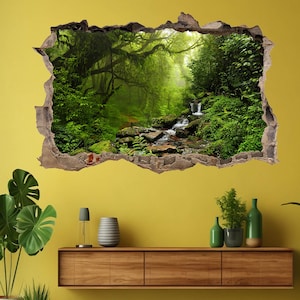 Tropical Forest River Wall Sticker Mural Decal Poster Print Art Home Office Decor DB28