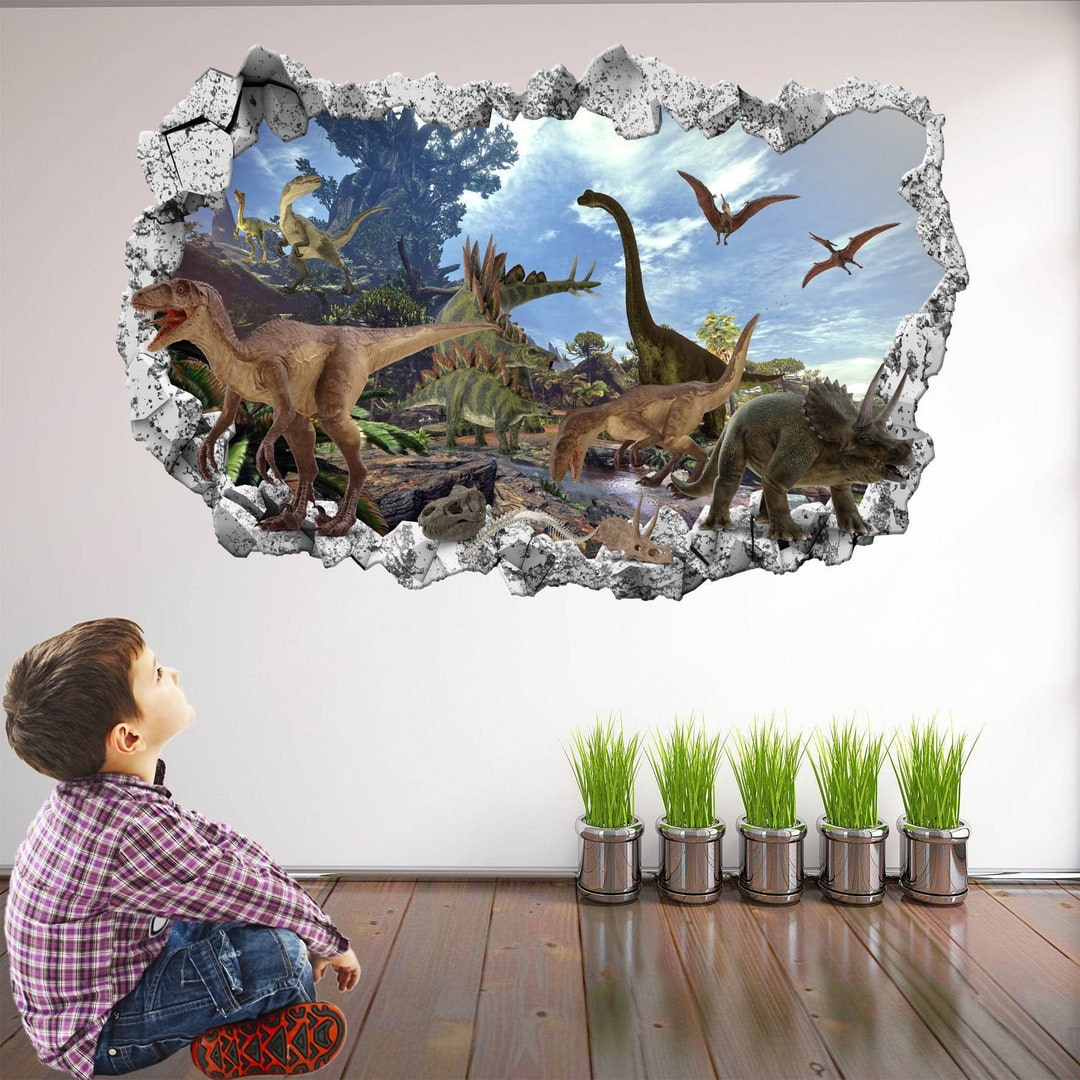 Dinosaurs Wall Decal Sticker Mural Print Art Kids Bedroom Nursery Decor — free download