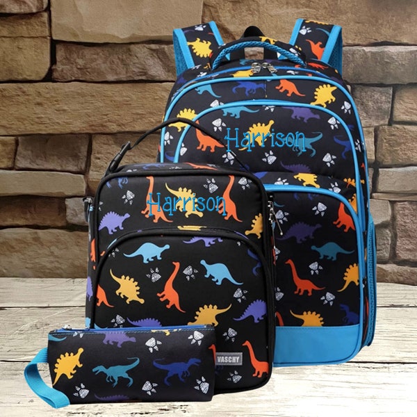 Personalized Backpack and Lunch Box Boy Etsy