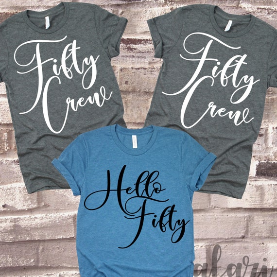 Download Fifty Crew Svg Hello Fifty Svg 50th Birthday Svg Birthday Etsy
