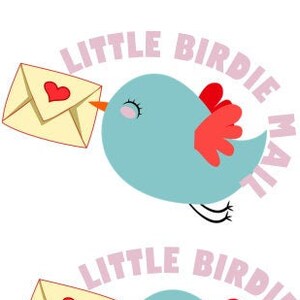 Bird with Envelope Stickers
