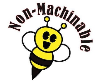 Smiley Happy Bee Non Machinable Functional Sticker 34 Stickers in a Set