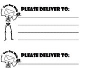 People Skull Platter Please Deliver To Labels