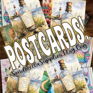 Bouteille avec carte postale Big Note