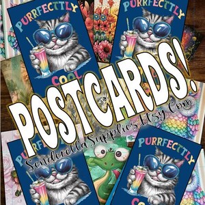 Chat parfaitement cool (4) Cartes postales