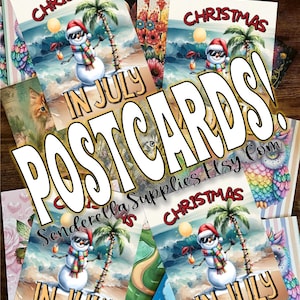 Bonhomme de neige Noël du 5/29 juillet Cartes postales