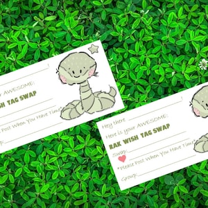 Swap Inserts  (Horizontal) Personalized RAKS Tags Swaps