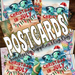 Illuminations de Noël et lunettes de soleil du 5/29 juillet Cartes postales