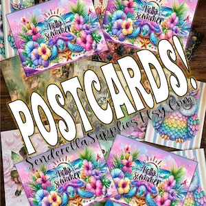 Fleurs pastel tortue 5/29 Cartes postales