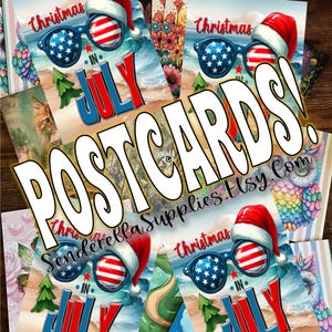 Lunettes de soleil de Noël avec drapeau imprimé du 5/29 juillet Cartes postales