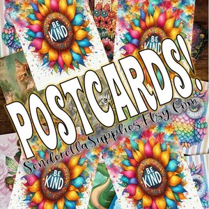 Cartão postal Girassol Seja Gentil