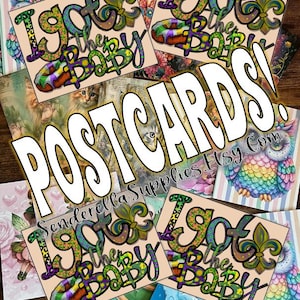 An Karneval hab ich die Babypostkarte bekommen