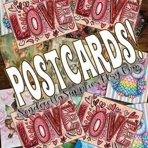 Cartão postal de amor com corações vermelhos de São Valentim