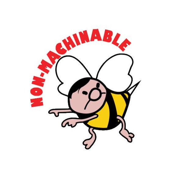 Functional Non Machinable Grumpy Pants Bee Stickers 35 | Etsy