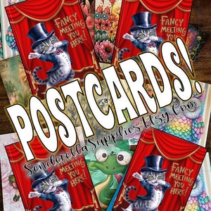 Fantaisie chat (4) Cartes postales