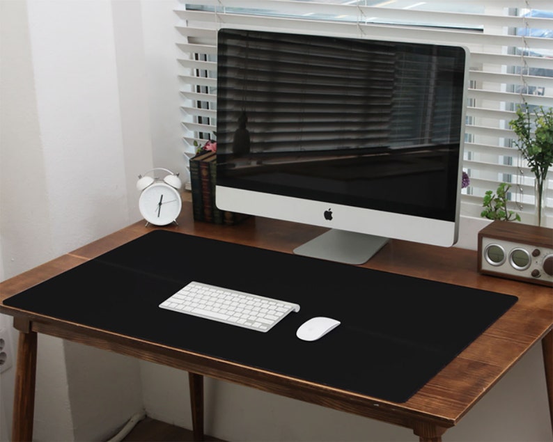 9 Kinds Of Solid Color Extra Large Desk Mat Minimal Design Mouse Pad Monochromatic Art With Wrist Rest Office