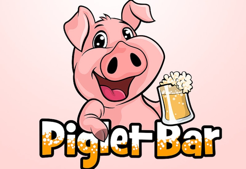 A cute logo of pink pig holding a wine bottle, illustrated in a fun and friendly cartoon style. Perfect for restaurants, bars, or food-related branding.
Experience fully custom animal or mascot logo design with Beehaya Studio ,where creativity meets personality.