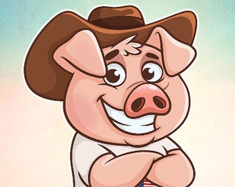 Design personalizzato del personaggio mascotte in stile vettoriale.