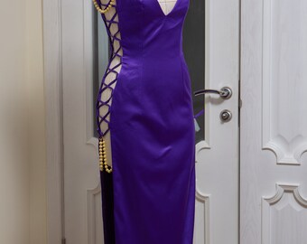 nami purple dress cosplay Nami Purple Dress – One Piece Cosplay Costume, Anime Accurate Zou Arc Outfit