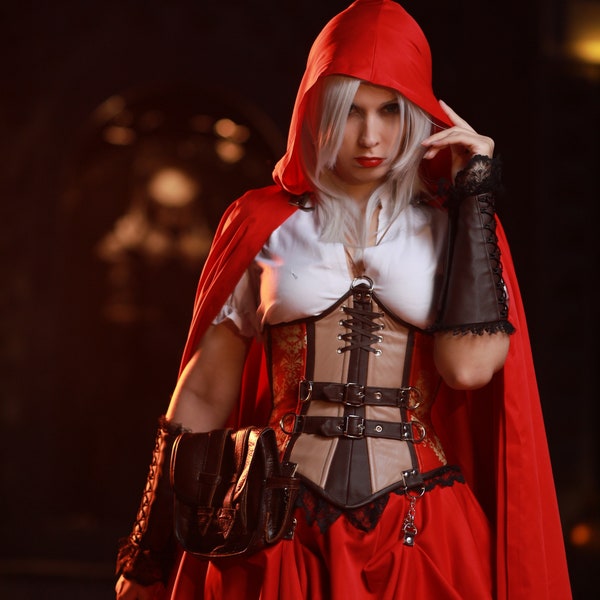 Red Riding Hood. Game "Woolfe - The Red Hood Diaries". Red Hood cosplay. Game cosplay. Woolfe coscplay. Halloween costume