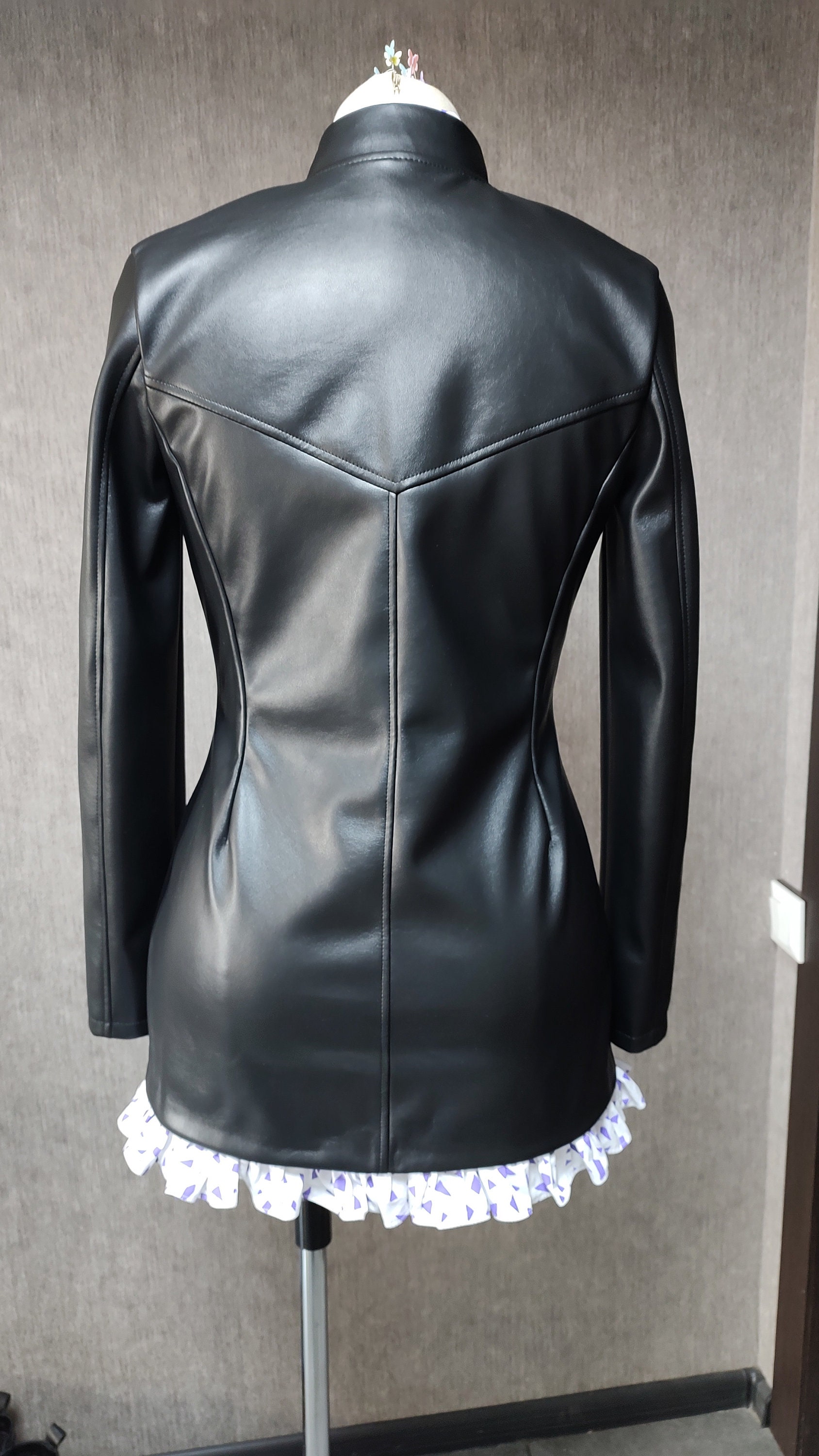 Cosplay Costume Niko Robin from Anime One Piece. Black Dress for Halloween
