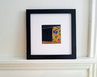 Contemporary Abstract Textile Art Collage