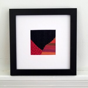 Fiber Art Abstract Textile Art Collage Contemporary Wall Decor