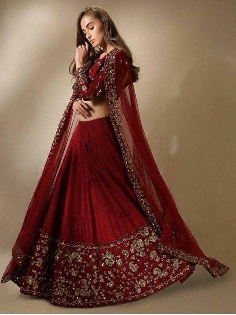 Lehenga Choli For Women Traditional lehenga with blouse and Etsy