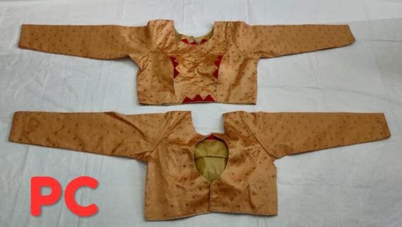 Designer Readymade Embroidery Saree Choli Stitched 34 Sleeves Crop Top Wedding Art Silk Sari Blouse for Women 1 pcs