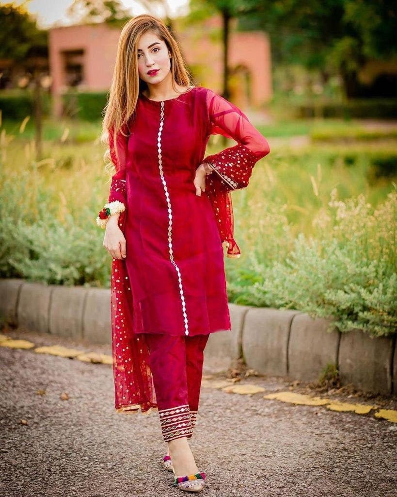 Red outfit Indian Pakistan wedding Pakistani Salwar suit | Etsy
