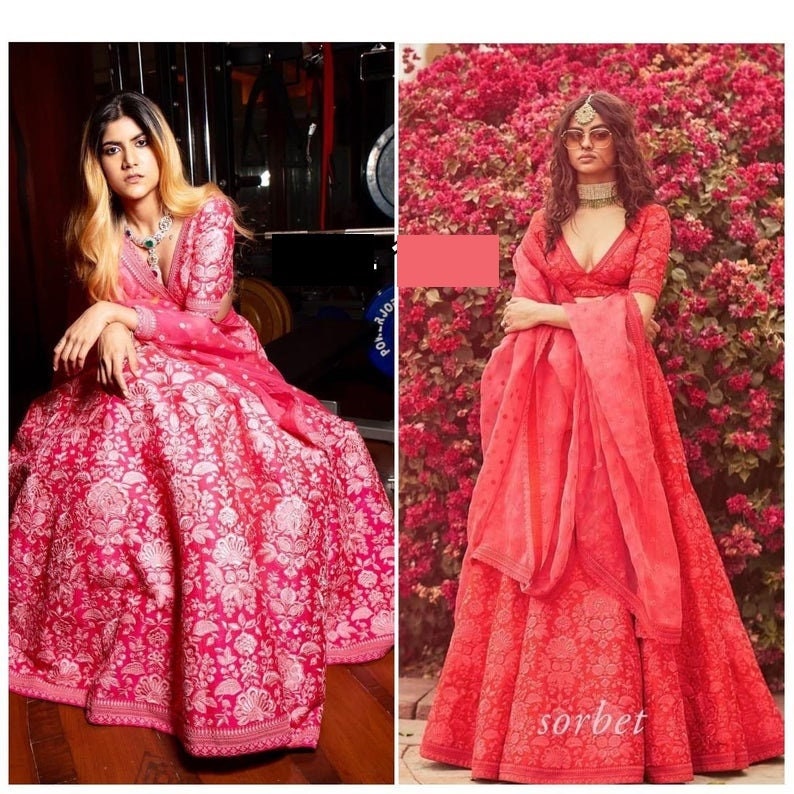 Tapetta Silk embroidery lehenga choli heavy embroidery ghagra choli designer lehenga choli summer wedding indian women lehenga