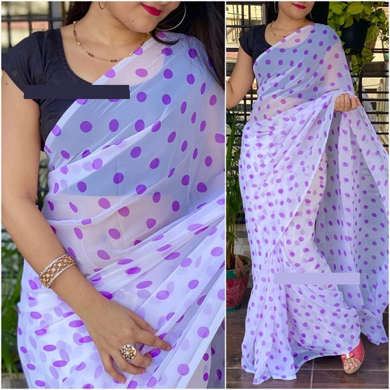 designer polka dot blouse