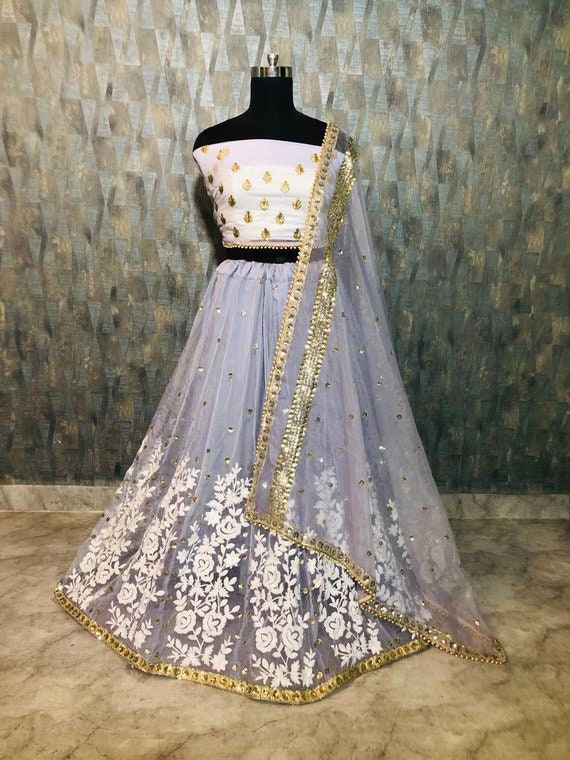 crop top dress lehenga