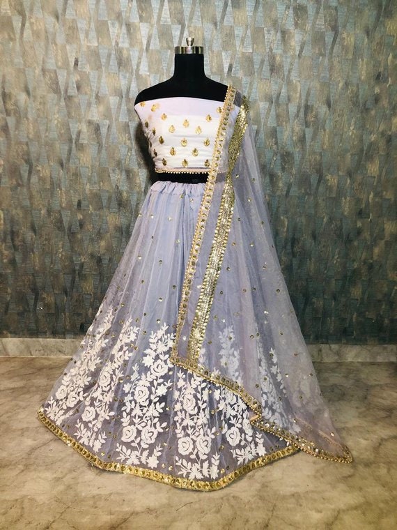 crop top anarkali dress