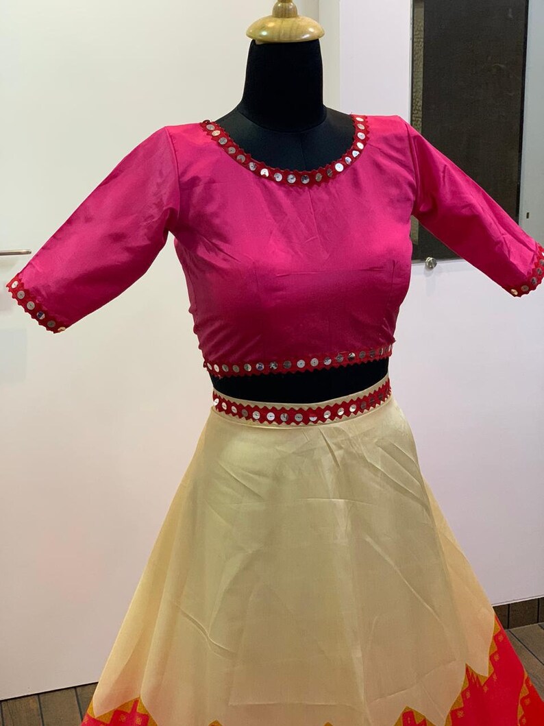 Indian Designer Lengha Choli Printed Skirt Designer Choli Etsy