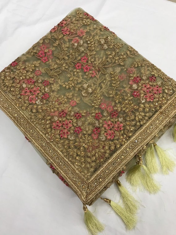 heavy work fancy saree