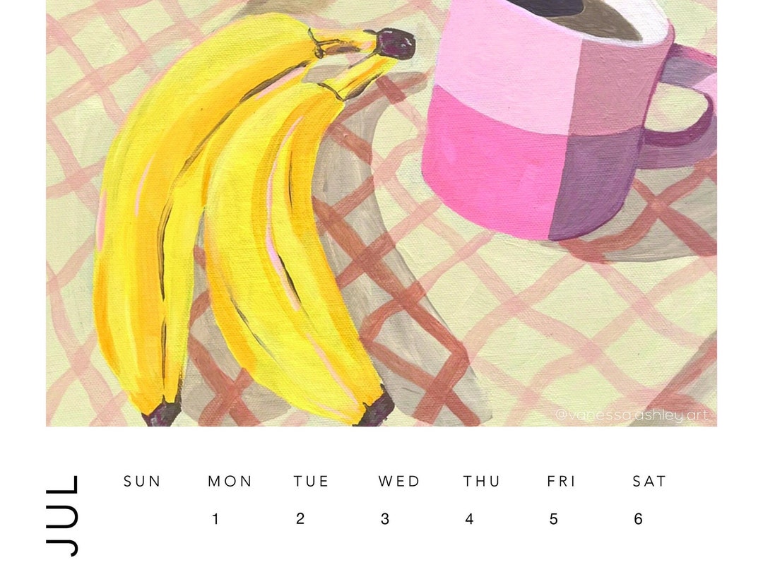 2024 A4 & A3 Vertical Wall Calendars With Wire and Loop Original Art Etsy