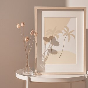 Descarga digital Simple Palmeras Arte imprimible Sutil Arte pared Arte Tropical Playa Boho Decoración del hogar, Arte de palmera