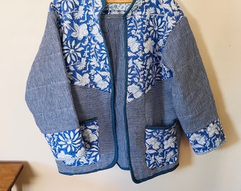 Kantha Jacket - Handmade from vintage blankets