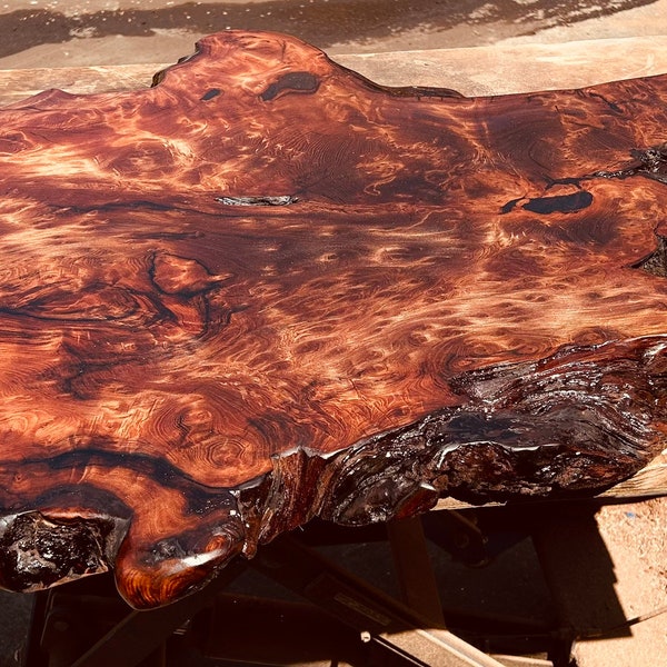 Burl Wood Table Etsy