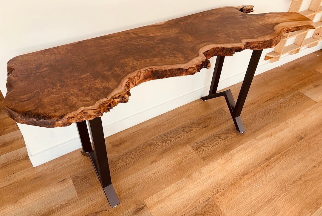 Walnut Burl Entry Way or Sofa Table - Etsy