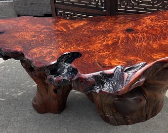redwood burl table