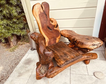 Redwood burl chair set 4500.00 for set