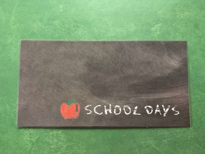 Laminated Cash Envelope School