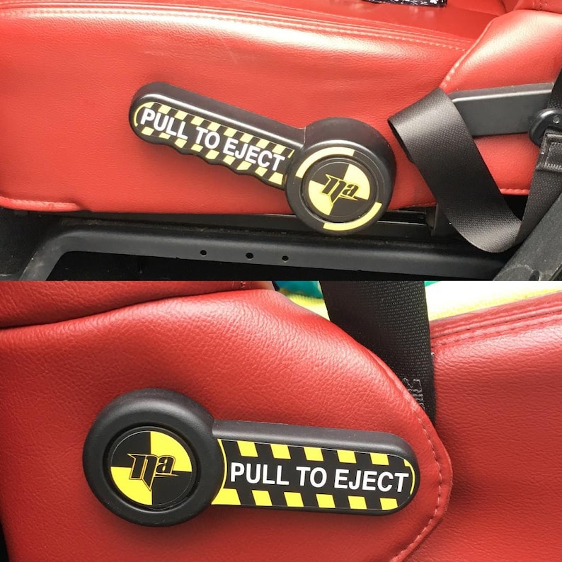PULL TO EJECT Decal Set For Jeep Wrangler JK/JKU - Vinyl Stickers For Sahara & Rubicon Models